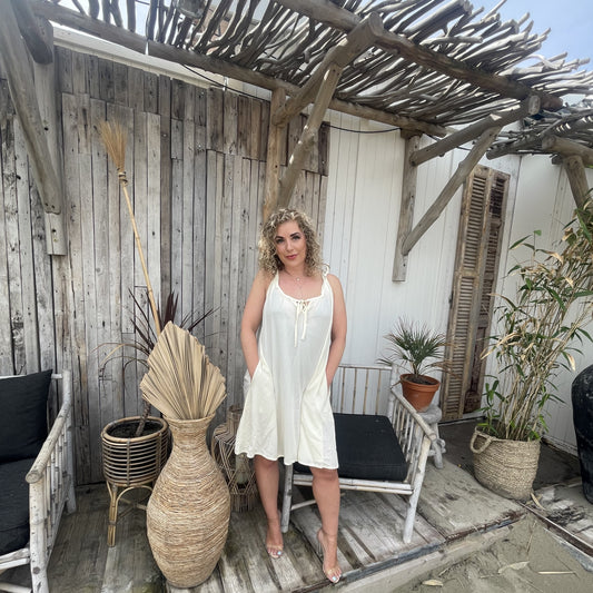 Linnen Bali Dress (Beige)